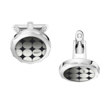 OMEGA Aqua Cufflinks, sapphire crystal plates, stainless steel - CA02ST0001605