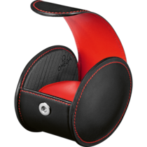 Maroquinerie &Eacute;crin &agrave; montre, noir / rouge - 7070310015