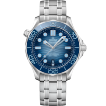 Seamaster Diver 300M 42&nbsp;mm, acero con acero - 21030422003003