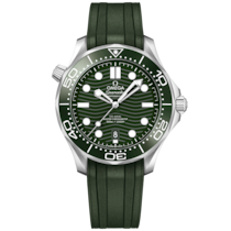 Seamaster Diver 300M 42&nbsp;mm, acero con pulsera de caucho - 21032422010001