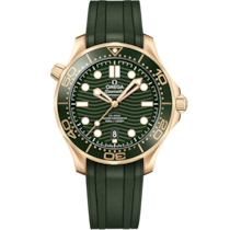 Seamaster Diver 300M 42&nbsp;mm, Moonshine&trade; gold on rubber strap - 21062422010001