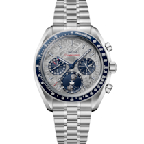 Speedmaster Moonphase 43&nbsp;mm, acier sur acier - 30430435206001